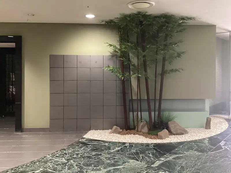 大阪府大阪市　店舗　グランドプリンスホテル大阪ベイ　様　お店の改装に伴う和庭の演出