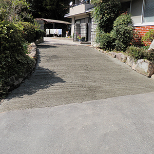 兵庫県宝塚市　個人邸　お施主様参加型リフォーム　土間の施工