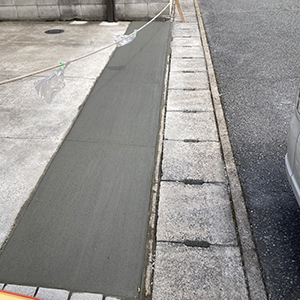 兵庫県神戸市　個人邸　家の駐車場の割れ補修工事