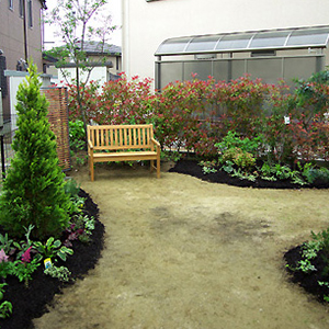 兵庫県三田市　ボーダーガーデン風に仕上げたお庭